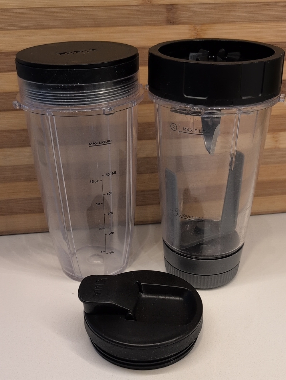 Ninja Clear Blender Cup with Black Accessories